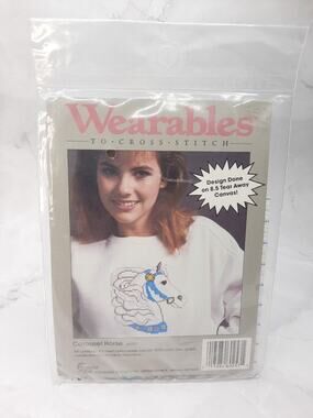Golden Bee Wearables to Cross Stitch Carousel Horse 60257